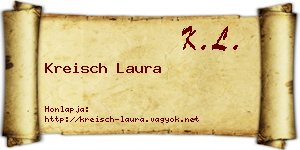 Kreisch Laura névjegykártya